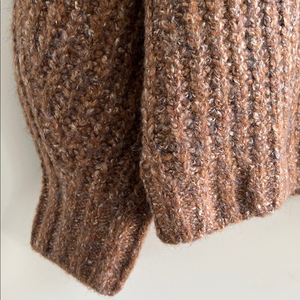 NWT Lucky Brand Brown Knit Sweater - Picture 3 of 7